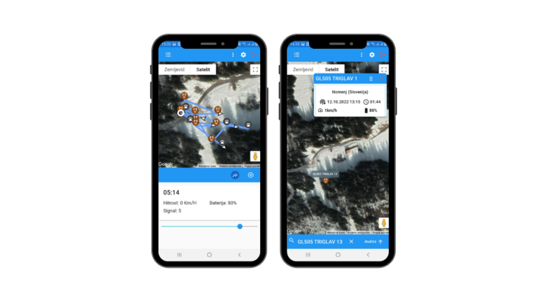 aplikacija Sledat za sledenje zivali