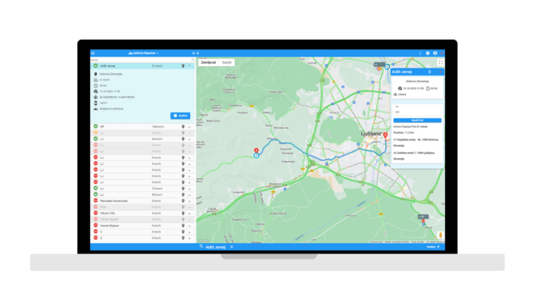 Aplikacija Sledat za sledenje vozil