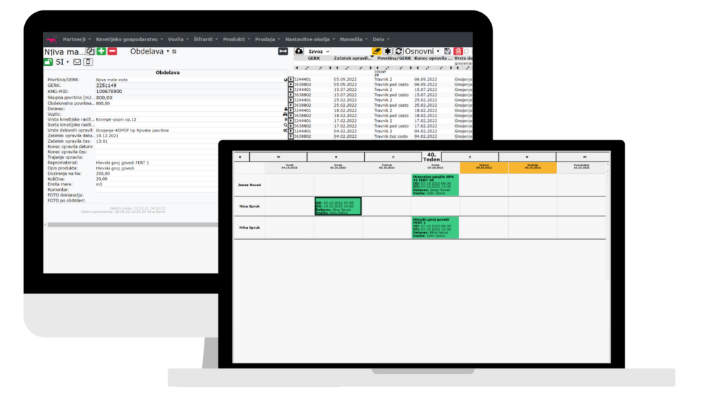program za vodenje digitalnih kmetijskih evidenc