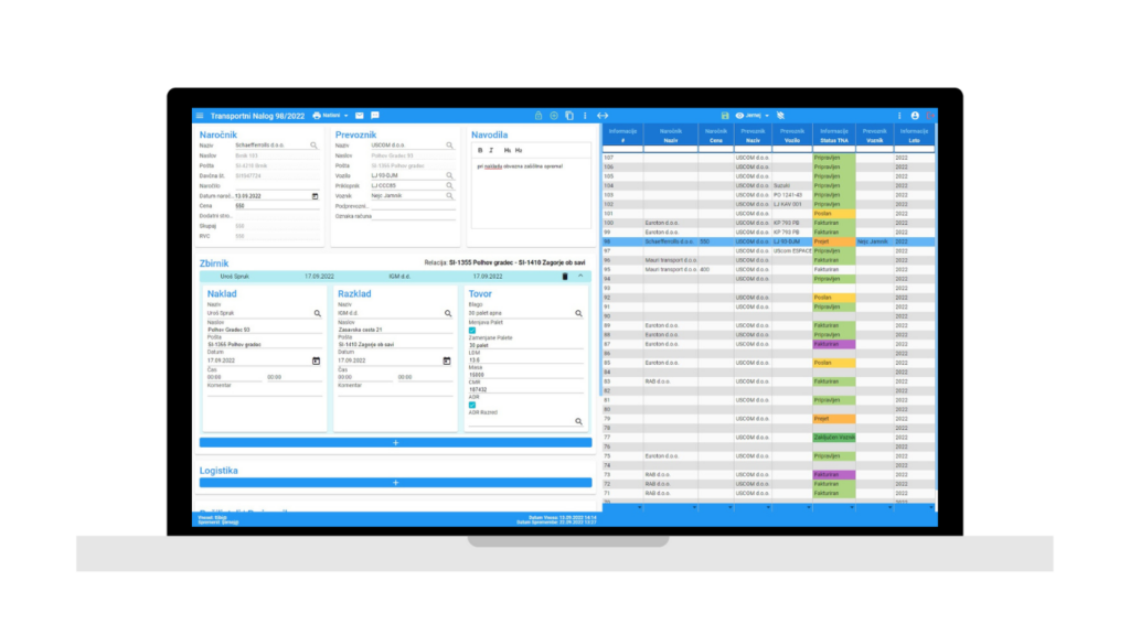 informacijski sistem upravljanje voznega parka